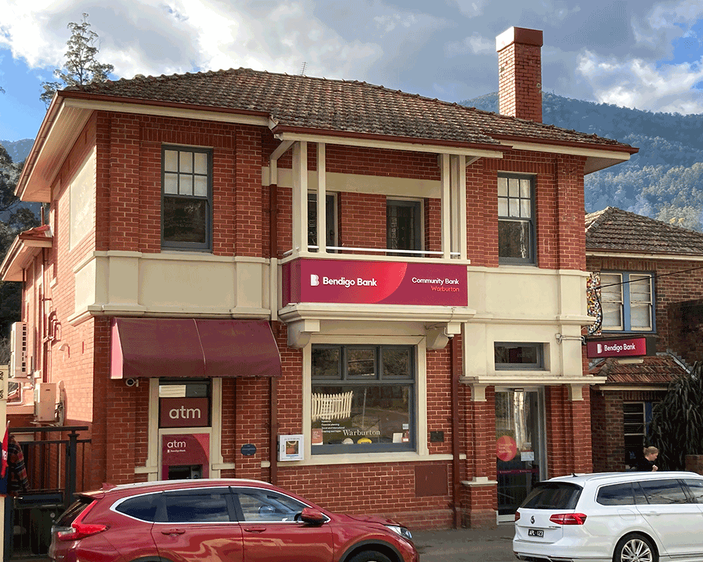 The Bank Warburton - External front street view